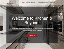 Tablet Screenshot of kitchenbeyond.com